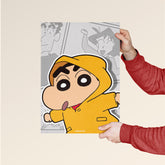 Shin-chan Raincoat Anime Poster
